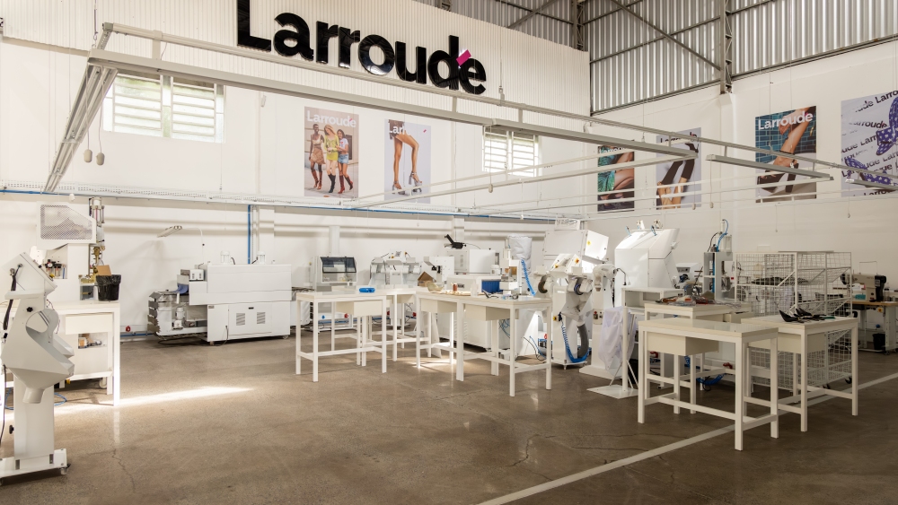 Larroudé's factory in Brazil.